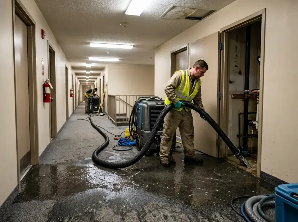 multi-unit-apartment-hallway-f-005 — frequently asked questions, Emergency Burst Pipe Water Extraction & Removal in Coarsego…